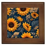 Flower Pattern Spring Framed Tile