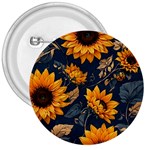 Flower Pattern Spring 3  Buttons