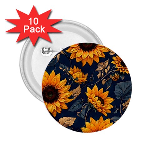 Flower Pattern Spring 2.25  Buttons (10 pack)  from ArtsNow.com Front