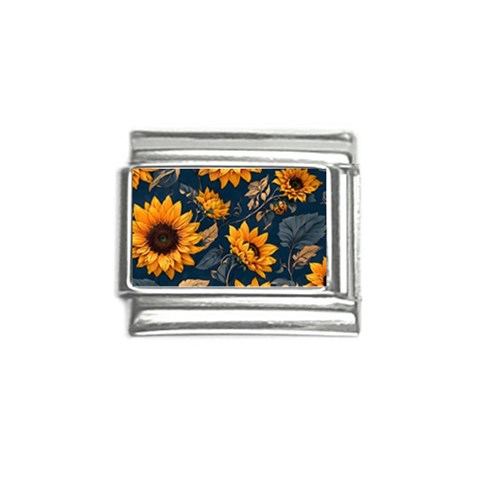 Flower Pattern Spring Italian Charm (9mm) from ArtsNow.com Front