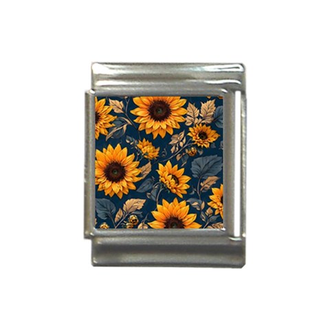 Flower Pattern Spring Italian Charm (13mm) from ArtsNow.com Front