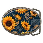 Flower Pattern Spring Belt Buckles