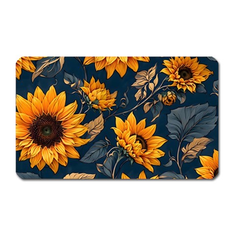 Flower Pattern Spring Magnet (Rectangular) from ArtsNow.com Front