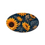 Flower Pattern Spring Sticker Oval (10 pack)