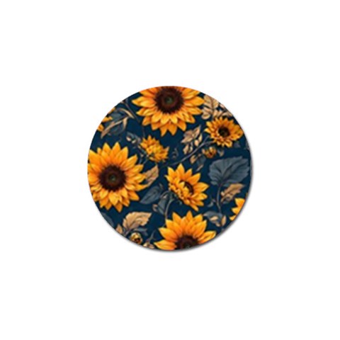 Flower Pattern Spring Golf Ball Marker from ArtsNow.com Front