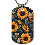 Flower Pattern Spring Dog Tag (Two Sides)