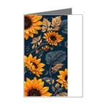 Flower Pattern Spring Mini Greeting Card