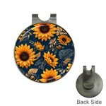 Flower Pattern Spring Hat Clips with Golf Markers