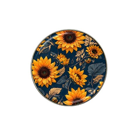 Flower Pattern Spring Hat Clip Ball Marker (4 pack) from ArtsNow.com Front