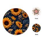 Flower Pattern Spring Playing Cards Single Design (Round)