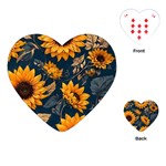 Flower Pattern Spring Playing Cards Single Design (Heart)