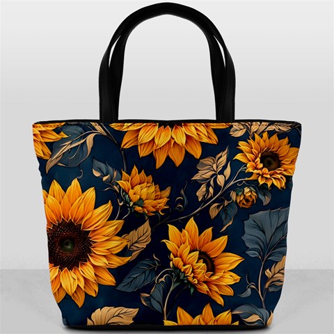 Flower Pattern Spring Bucket Bag from ArtsNow.com Front