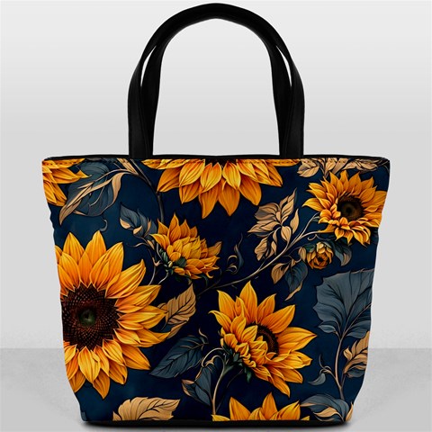 Flower Pattern Spring Bucket Bag from ArtsNow.com Back
