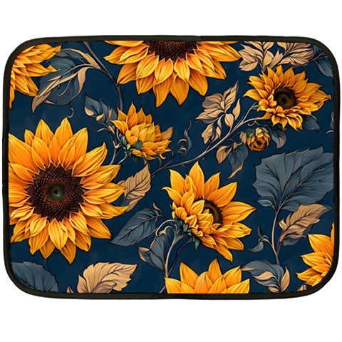 Flower Pattern Spring Two Sides Fleece Blanket (Mini) from ArtsNow.com 35 x27  Blanket Front