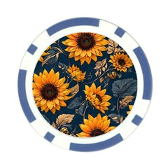 Flower Pattern Spring Poker Chip Card Guard (10 pack) from ArtsNow.com Back