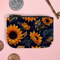 Flower Pattern Spring Mini Coin Purse from ArtsNow.com Front