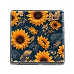 Flower Pattern Spring Memory Card Reader (Square 5 Slot)