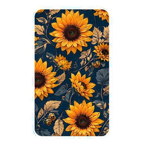 Flower Pattern Spring Memory Card Reader (Rectangular) from ArtsNow.com Front