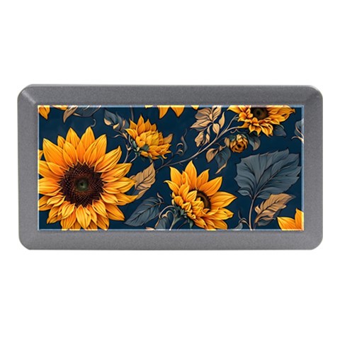 Flower Pattern Spring Memory Card Reader (Mini) from ArtsNow.com Front