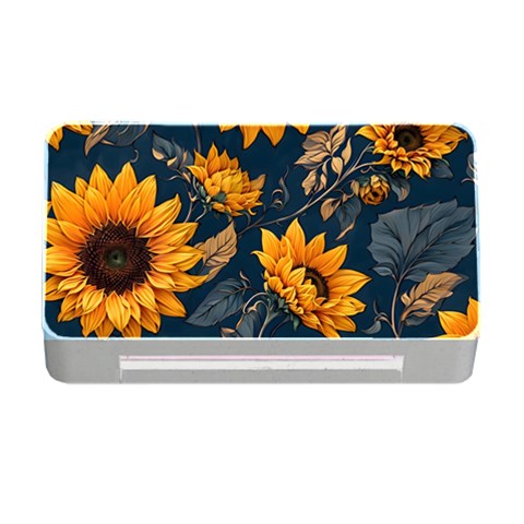 Flower Pattern Spring Memory Card Reader with CF from ArtsNow.com Front