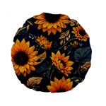 Flower Pattern Spring Standard 15  Premium Round Cushions