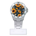 Flower Pattern Spring Plastic Nurses Watch