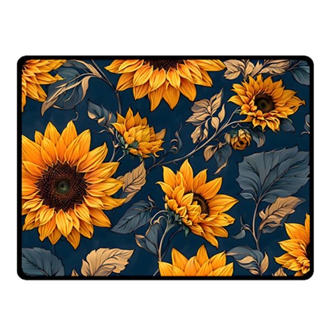 Flower Pattern Spring Two Sides Fleece Blanket (Small) from ArtsNow.com 45 x34  Blanket Front
