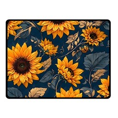 Flower Pattern Spring Two Sides Fleece Blanket (Small) from ArtsNow.com 45 x34  Blanket Back