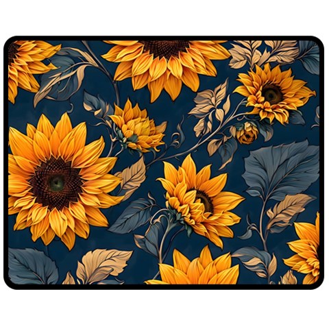 Flower Pattern Spring Two Sides Fleece Blanket (Medium) from ArtsNow.com 58.8 x47.4  Blanket Back