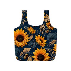 Flower Pattern Spring Full Print Recycle Bag (S) from ArtsNow.com Back