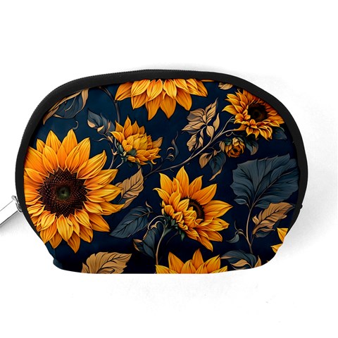 Flower Pattern Spring Accessory Pouch (Medium) from ArtsNow.com Back