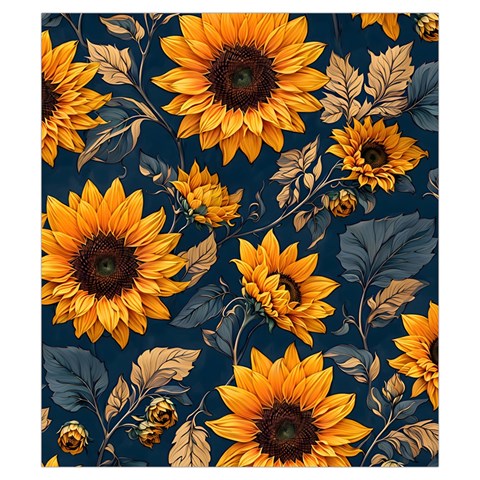 Flower Pattern Spring Drawstring Pouch (Small) from ArtsNow.com Front