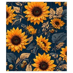 Flower Pattern Spring Drawstring Pouch (Small) from ArtsNow.com Back