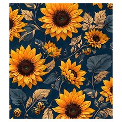 Flower Pattern Spring Drawstring Pouch (Medium) from ArtsNow.com Back