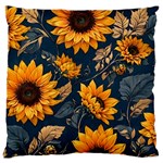 Flower Pattern Spring Standard Premium Plush Fleece Cushion Case (Two Sides)