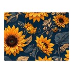 Flower Pattern Spring Two Sides Premium Plush Fleece Blanket (Mini)