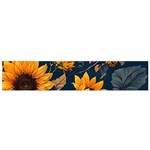Flower Pattern Spring Small Premium Plush Fleece Scarf