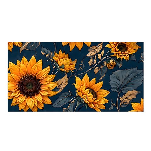 Flower Pattern Spring Satin Shawl 45  x 80  from ArtsNow.com Front