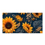 Flower Pattern Spring Satin Wrap 35  x 70 