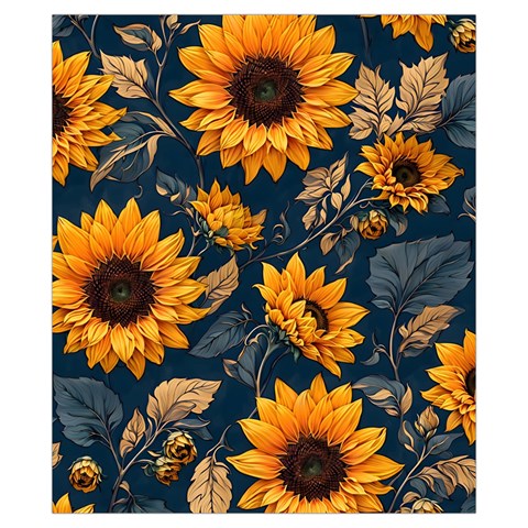 Flower Pattern Spring Drawstring Pouch (XS) from ArtsNow.com Back