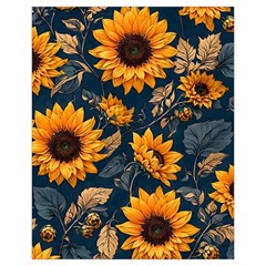 Flower Pattern Spring Drawstring Pouch (XL) from ArtsNow.com Back