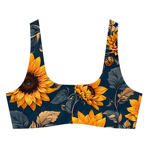 Flower Pattern Spring Cross Back Hipster Bikini Set from ArtsNow.com Front