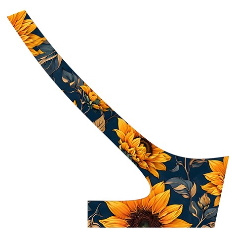 Flower Pattern Spring Cross Back Hipster Bikini Set from ArtsNow.com Back Right