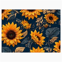 Flower Pattern Spring Roll Up Canvas Pencil Holder (M) from ArtsNow.com Front