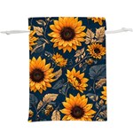 Flower Pattern Spring Lightweight Drawstring Pouch (XL)
