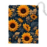 Flower Pattern Spring Drawstring Pouch (5XL)