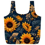 Flower Pattern Spring Full Print Recycle Bag (XXL)