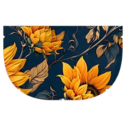Flower Pattern Spring Make Up Case (Medium) from ArtsNow.com Side Left