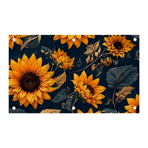 Flower Pattern Spring Banner and Sign 5  x 3  from ArtsNow.com Front