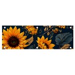 Flower Pattern Spring Banner and Sign 6  x 2 